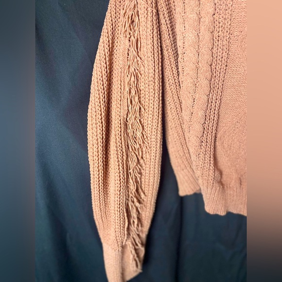 Fashion Nova Fringe Sleeved Sweater - Picture 3 of 4